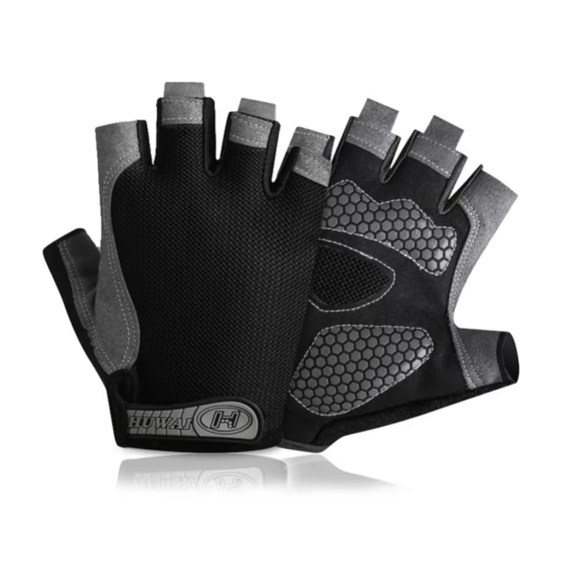Crossfit Workout Gear - Breathable Half Finger Gym Dumbbells Gloves