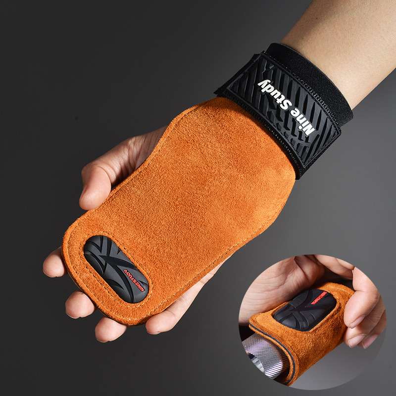 Cowhide Gym Grips Gloves Weigh - огляд і ціна Crossfit Workout Gear